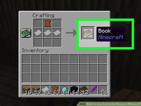 Add items to make a book. How to Use Enchanted Books in Minecraft (with Pictures ...