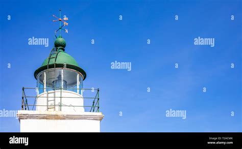 Greece Kea Island Lighthouse Lighthouse Tower And Weather Vane Detail
