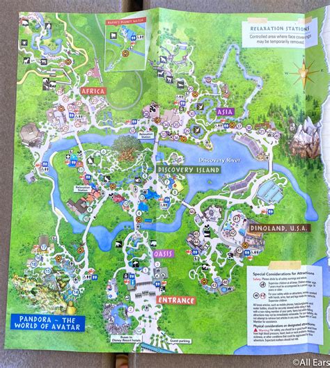 Disneys Animal Kingdom Has A New Park Map And Its Missing A Few