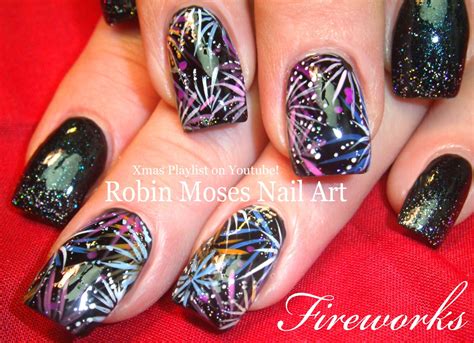 Nail Art by Robin Moses: Happy New Year 2016! "new years nails" "new