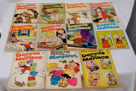 Lot Vintage Lot Of 11 Misc Dennis The Menace Comics Dennis The