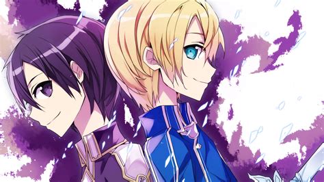 3840x2160 kirito and asuna's sword wallpaper background image. Kirito & Eugeo 4k Ultra HD Wallpaper | Background Image ...