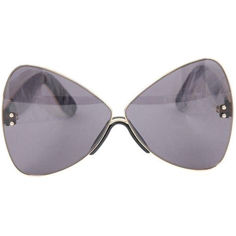 Pre Owned Marco De Vincenzo Oversized Sunglasses 197 Liked On Polyvore Featuring Accessories