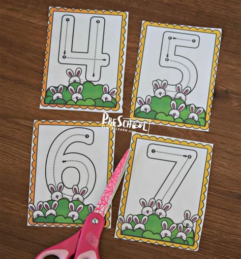 Free Spring Count And Trace Number Flashcards Printable Artofit