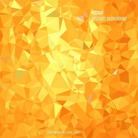 Red Yellow Abstract Polygonal Triangular Background Design