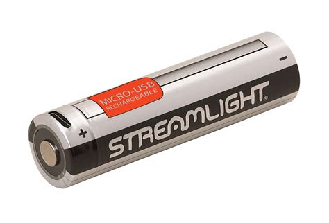 streamlight 18650 usb rechargeable battery lithium ion 3 7v dc 2 600 mah 457a46 22101