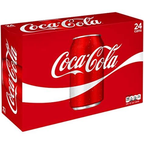 Beverages Coca Cola Soda Soft Drink 12 Fl Oz 24 Pack