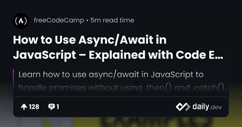How To Use Async Await In JavaScript Explained With Code Examples
