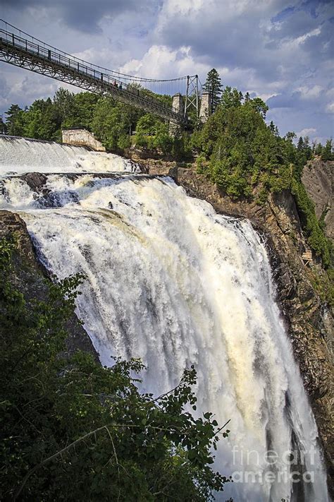 Montmorency Falls Park Quebec City Canada Photograph By Edward Fielding