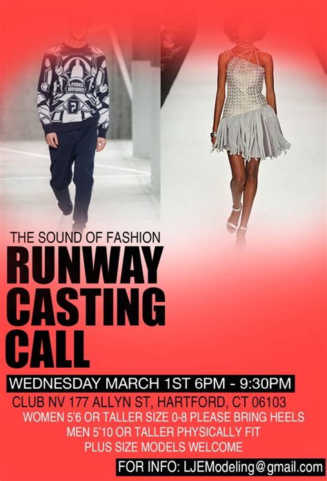 Open Casting Call For Runway Fashion Models And Plus Size Models In Hartford Auditions Free