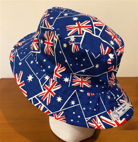 58cm Flag Bucket Hat Australian Handmade Etsy Uk