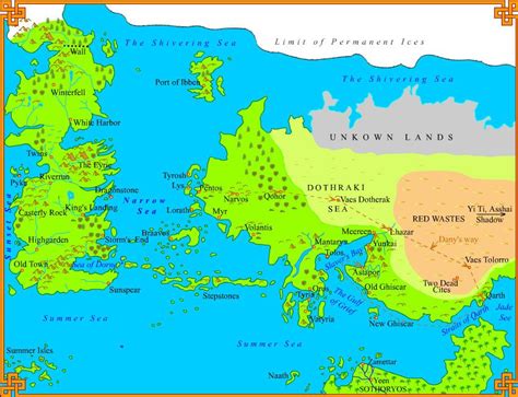 A Song Of Ice And Fire Photo The World Game Of Thrones Map A Song