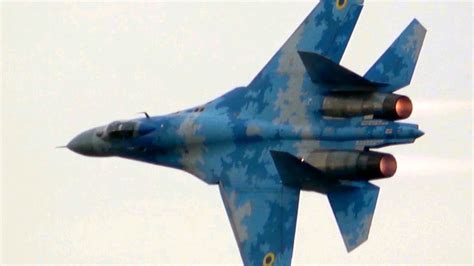 4kᵁᴴᴰ Ukrainian Air Force Sukhoi Su 27p1m Flanker Flown By Colonel