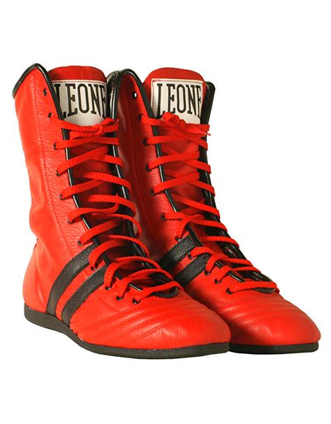 Boxing Shoes By Leone Colour Red