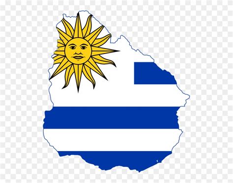 Download Uruguay Flag Map Clipart 2081095 Pinclipart