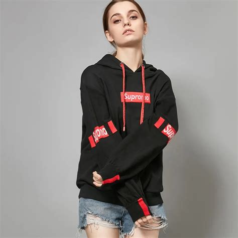 Cotton Long Sleeve Hooded Loose Pullovers Sweatshirts 2018 New High
