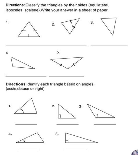 Directions Classify The Triangles By Their Sides Gauthmath