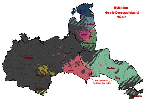 Ethnicities Greater Germany 1947 By Willkozz Germany Map Germany