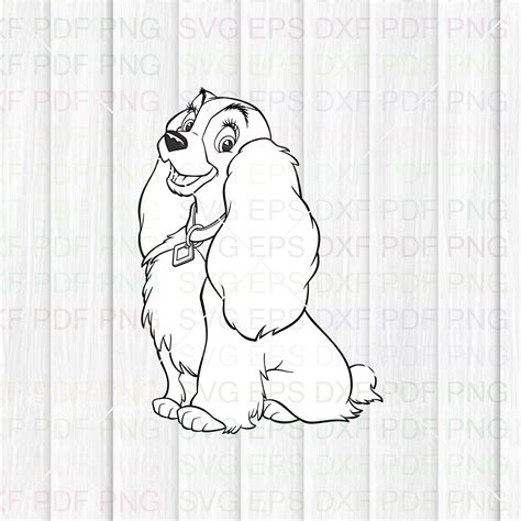 Lady And The Tramp 013 Svg Dxf Eps Pdf Png Cricut Cutting Etsy Uk