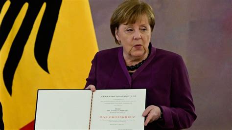 Angela Merkel Fik Overrakt Særligt Storkors For Sin Tjeneste — Policywatch