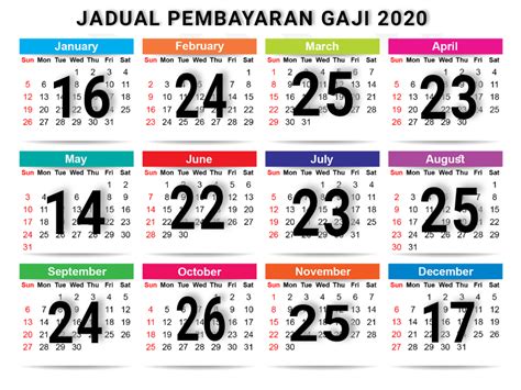 Festival bulan juni 2019 ada beragam. Jadual Tarikh Pembayaran Gaji 2020 Penjawat Awam (RASMI ...