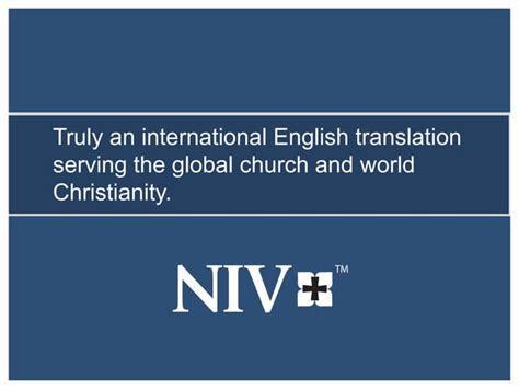 The Niv Bible Making Gods Word Accessible To Todays Generation Of