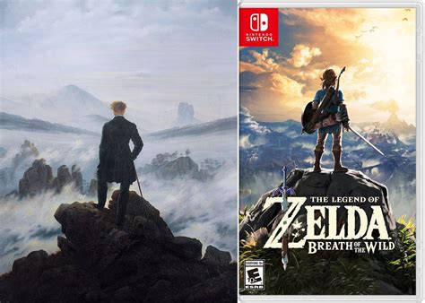 Der wanderer über dem nebelmeer), also known as wanderer above the mist or mountaineer in a misty landscape, is an oil painting c. Wanderer above the sea of fog/Breath of the Wild : nintendo