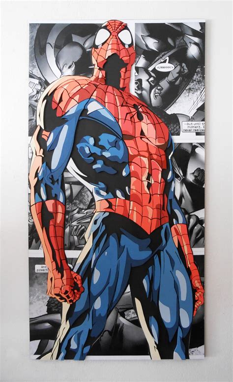 Spider Man Wall Hanging Spider Man Wood Wall Art Etsy