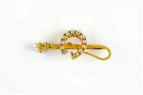 Whip And Horseshoe Gold And Diamond Brooch Whip And Horseshoe Gold