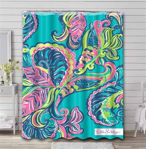 Lilly Pulitzer Private Island Shower Curtain Rod Rail Sets