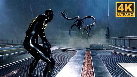 Spider Man Vs Doctor Octopus Final Boss Fight 4k 60fps Youtube