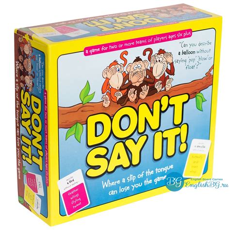 Dont Say It Настольные игры для изучения английского языка