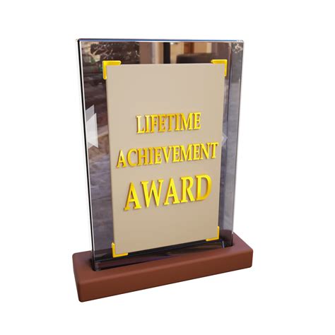 Lifetime Achievement Award 3d 16621311 Png