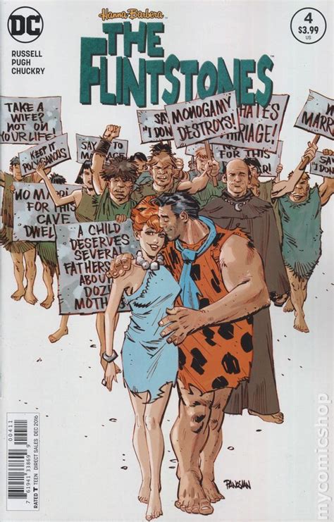 Flintstones 2016 Dc 4a Flintstones Comic Illustration Fred And Wilma