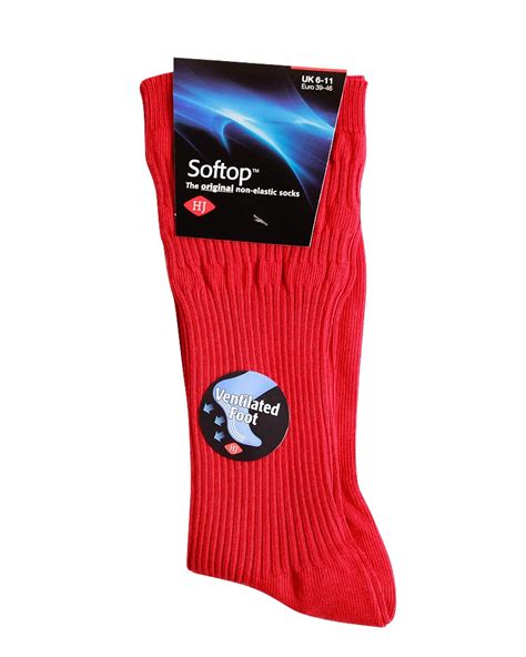 Mens Socks Softop Cotton Rich Non Elastic Lightweight Soft Top 8