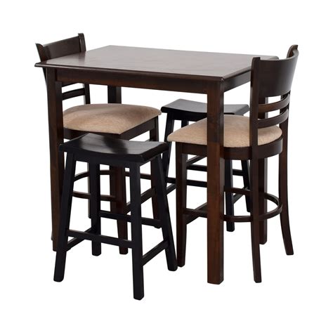 I always asked for a spot on my heavy sets. 70% OFF - Simple Bar Table with Two Chairs and Two Stools / Tables