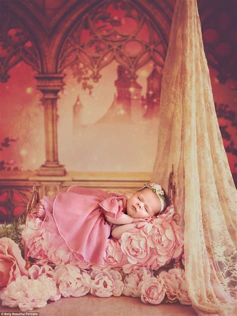 Disney Princess Newborn Baby Photoshoot Is Adorable Daily Mail Online