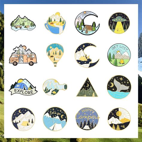 Pins Brooches Adventure Wanders Adventure Forests Brooch Mountain