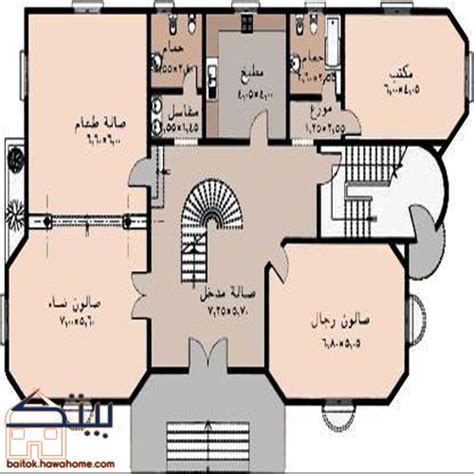 مخطط منزل دور واحد 200 متر family house plans house layout. مخططات منزلية | House layout plans, Model house plan, House map
