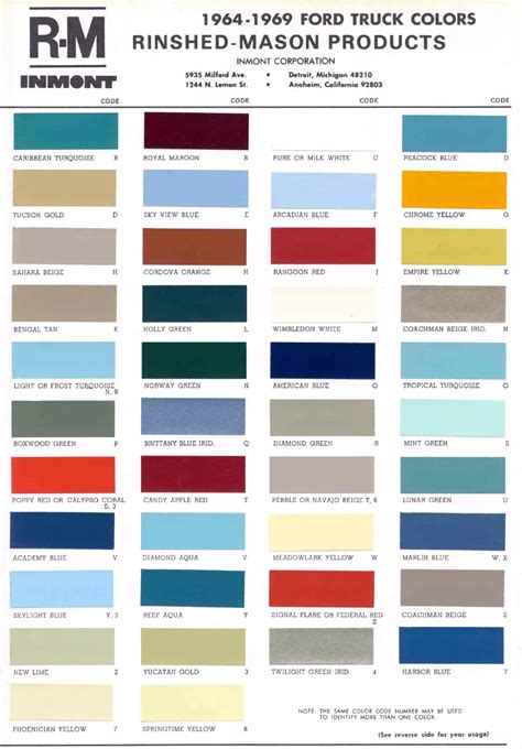 1967 Mustang Interior Paint Chip Chart With Paint Codes 45 Off