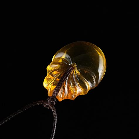 Beautiful Amber Pendant Jellyfish Unique T Etsy