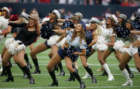 Texans Cheerleaders Salute The Military