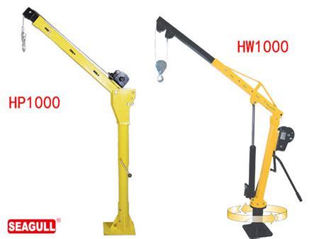 1000kg Manual Jib Crane Compact Design Foldable Jib Hoist Lifting Devices