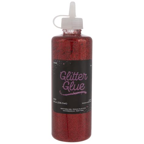 Red Glitter Glue 8 Ounce Hobby Lobby 356469