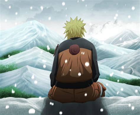 Naruto In The Snow By Bmpm On Deviantart