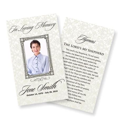 Maybe you would like to learn more about one of these? funeral prayer cards examples | Funeral prayers, Funeral program template, Memorial cards