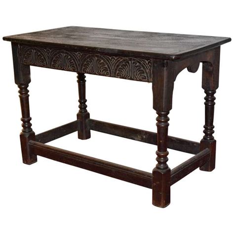 Jacobean Revival Stained Oak Center Table For Sale At 1stdibs