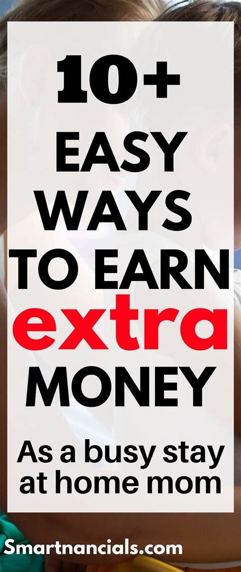 We did not find results for: 10 Easy Ways To Make Extra Money As A Busy Stay At Home Mom - SmartNancials | Extra money, Earn ...