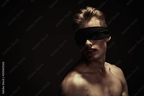 Naked Guy With Blindfold Stock Photo Adobe Stock