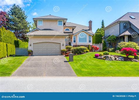 Luxury House On A Sunny Day Stock Photo Image Of Driveway Entrance